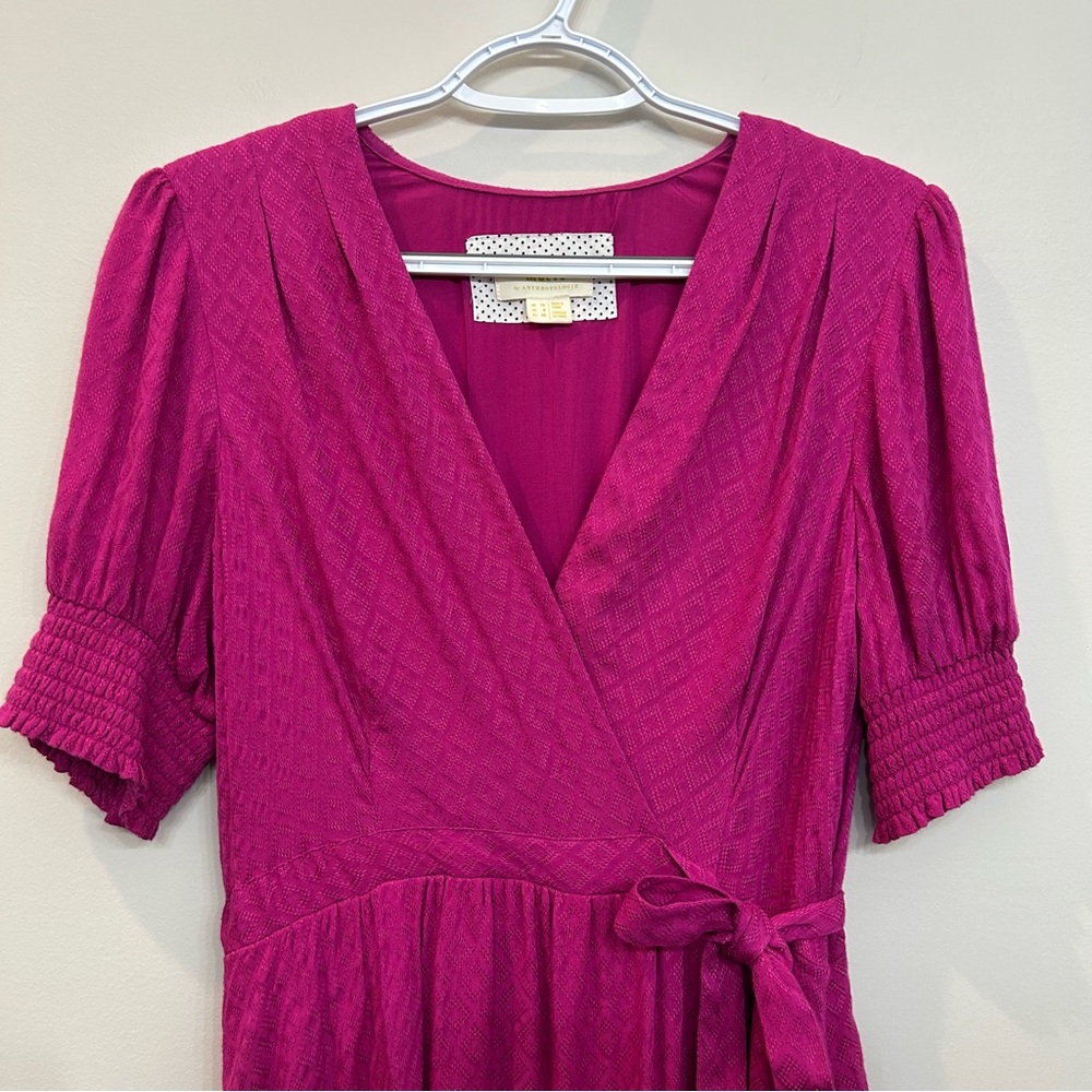 Anthropologie Pink Midi Dress - Picture 3 of 14